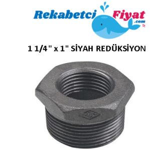 1 1/4'' X 1'' Siyah Redüksiyon