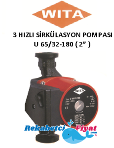 Wita U 65/32-180M 220V 2'' DİŞLİ TİP 3 HIZLI SİRKÜLASYON POMPASI