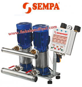 SEMPA SPK 80-08 X2 1,5HP 380V Çift Pompalı Otomatik Paket Hidrofor