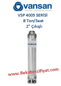 VANSAN VSP 4006/10 1,5HP 2'' Çıkışlı Derin Kuyu Dalgıç Pompa