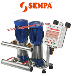 SEMPA SPS 90 -04 X2 2HP 380V Çift Pompalı Otomatik Paket Hidrofor