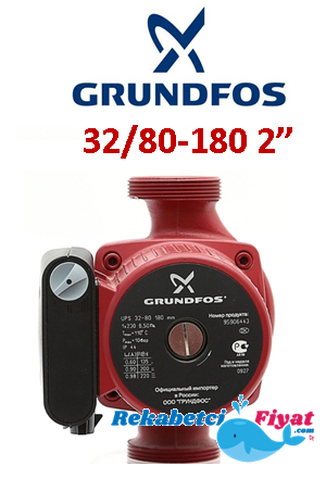 GRUNDFOS UPS2 32/80-180 2'' Çıkışlı 3 Hızlı Dişli Sirkülasyon Pompası