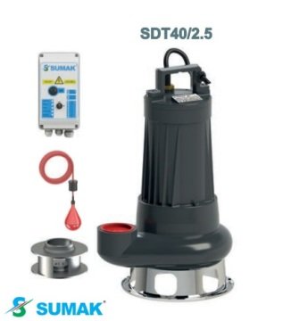 Sumak SDT40/2.5  4Hp 380V  Foseptik Dalgıç Pompa