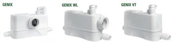Dab GENİX 110 V220-240/50   0.32kW  220V  1+1 Bağlantılı WC Öğütücü Atık Su Foseptik Tahliye Cihazı