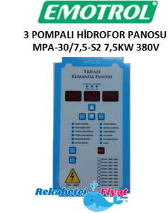 EMOTROL MPA-30/7.5-S2 7,5Kw 380V 3 Pompalı Hidrofor Kontrol Panosu