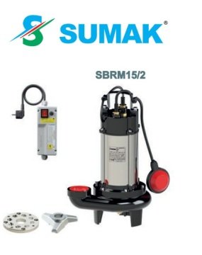 Sumak SBRM19/2  1.8Hp 220V Bıçaklı Foseptik Dalgıç Pompa