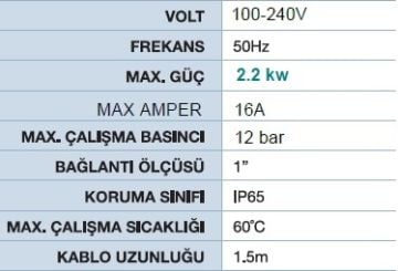 MOMENTUM, DF-15, 3HP, 220V, OTOMATİK, DİJİTAL BASINÇ ŞALTERİ