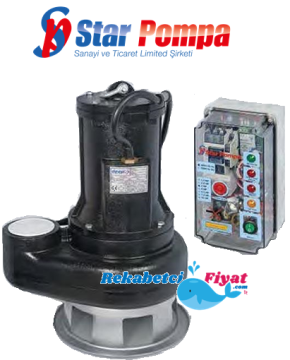 STAR SPFvx 300T 3HP 2 1/2\'\' Çıkışlı 380v Açık Fanlı Panolu Endüstriyel Tip Foseptik Dalgıç