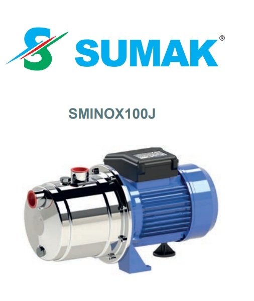 Sumak SMINOX150J  1.5Hp 220V Paslanmaz Kendinden Emişli Jet Pompa