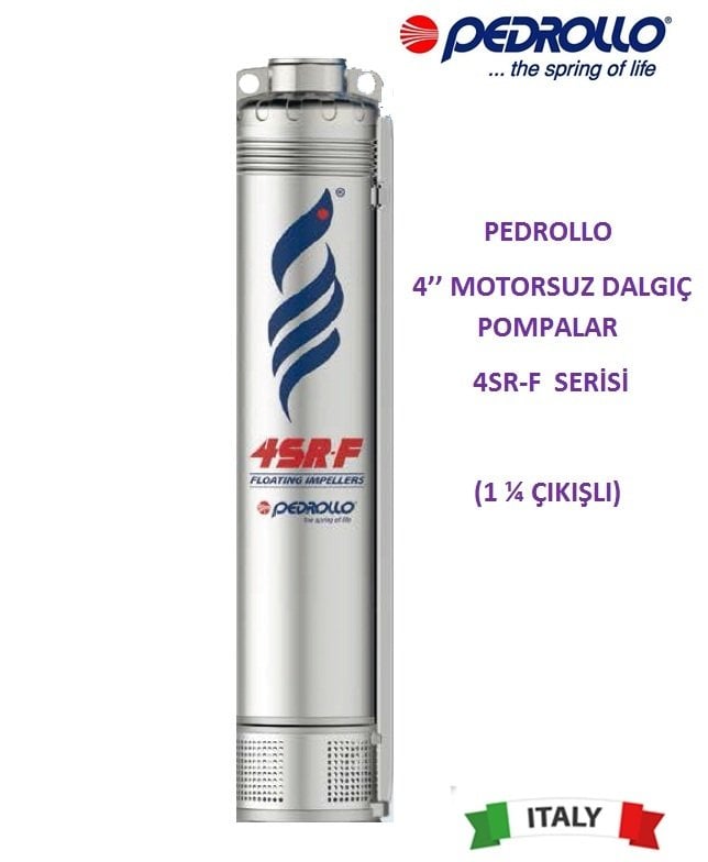 Pedrollo  4SR  4/22-F     3Hp    4'' Motorsuz Dalgıç Pompa (1 ¼ ''  Bağlantı Çapı)