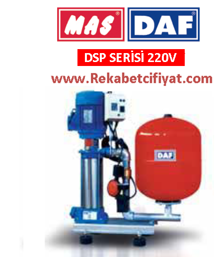 DAF DSP 3109 1.1 kW 220V 9Kat / 18Daire 50Lt Tanklı Tek Pompalı Hidrofor