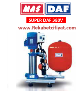 DAF SÜPER DAF 10 1.5kW 380V 8Kat / 15Daire 50Lt Tanklı Tek Pompalı Hidrofor
