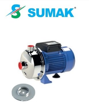 Sumak SMINOX/K-150/2 X  1.5Hp 220V  Paslanmaz Santrifüj Pompa (AISI 316)
