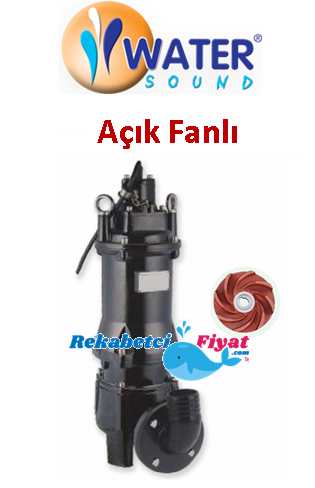 WATER SOUND 65 WQX25-10-2.2 3hp 2 1/2'' Çıkışlı Döküm Gövdeli Pis Su Dalgıç Pompa