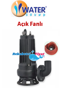 WATER SOUND WQ 10-7-0.75 QG 1hp 220V  2'' Çıkışlı Döküm Gövdeli Pis Su Dalgıç Pompa