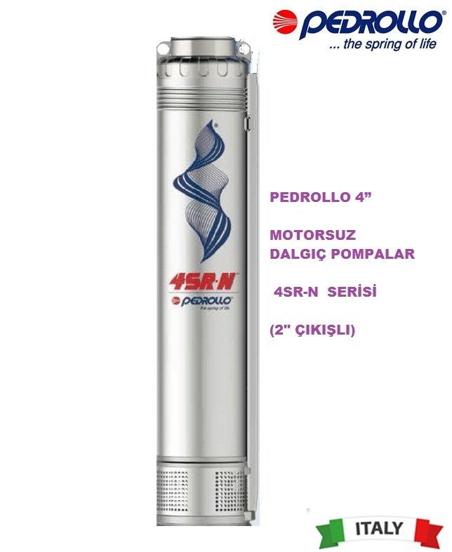 Pedrollo  4SR  12/18-N     4Hp    4\'\' Motorsuz Dalgıç Pompa (2\'\'  Bağlantı Çapı)