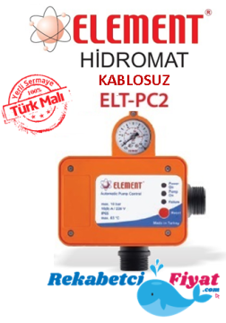 ELEMENT ELT PC2 Kablosuz Yatay Çıkışlı Manometreli Hidromat