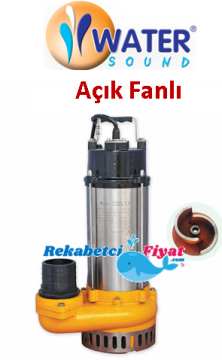 WATER SOUND V2200 3HP 380V Açık Fanlı Pis Su Drenaj Pompa
