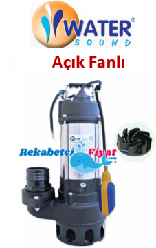 WATER SOUND KPWm30-12 0.75fx 1HP 220V Açık Fanlı Pis Su Drenaj Pompa