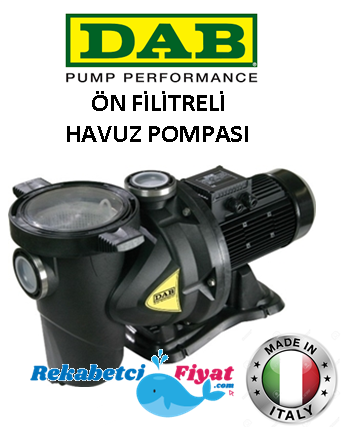DAB EUROSWIM 75T 0.75HP 380V ÖN Filitreli Havuz Pompası