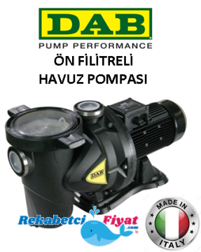 DAB EUROSWIM 75T 0.75HP 380V ÖN Filitreli Havuz Pompası