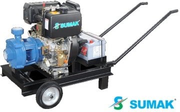 Sumak SMKT750 D   7.5Hp 3000 Devir Marşlı Hava Soğutmalı Dizel Motopomp