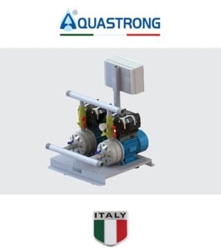 Aquastrong  WDRIVE-2 EDX 40-300     2x3kW 380V  İki Pompalı Yatay Milli Frekans Kontrollü Paket Hidrofor