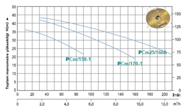 Momentum PCm/170-1 1.5Hp 220v Tek Fanlı Santrifüj Pompa