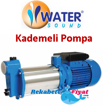 WATER SOUND YMP6-60 1.5HP 220V Sessiz Krom Yatık Milli Çok Kademeli Pompa