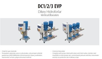 Aquastrong  DC1 EVP10H-5/5.5 T       7.5Hp 380V  Tek Pompalı Dikey Hidrofor