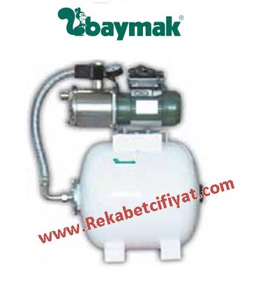 JETINOX 102M-50 Litre - 4 kat / 5 daire - Paslanmaz çelik gövdeli Paket Hidrofor