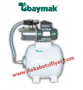 JETINOX 102M-50 Litre - 4 kat / 5 daire - Paslanmaz çelik gövdeli Paket Hidrofor
