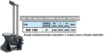 SUMAK, KD150, AĞIR TİP DALGIÇ POMPA KIZAK SİSTEMİ (DN150-PN10)