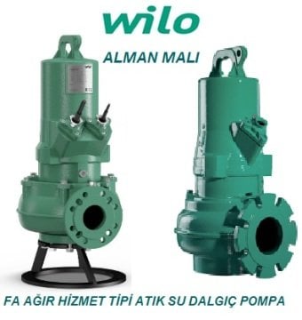 Wilo FA 10.82-230E + T 17.2-4/24H Ex   13.6Hp 380V  Atık Su Ağır Hizmet Tipi Drenaj Dalgıç Pompa
