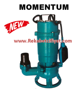 MOMENTUM P450F 0.65HP 220V Açık Fanlı Pis Su Foseptik Dalgıç Pompa