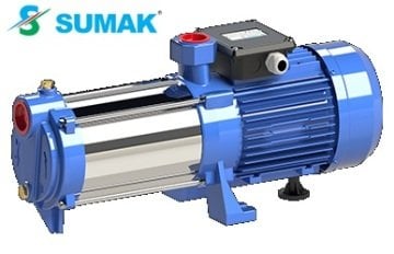 Sumak SYM6-100/6   1 Hp 220V   Yatay Milli Kademeli Pompa (2900 d/d)