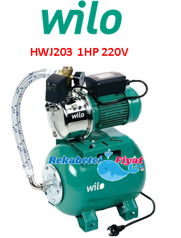 WİLO HWJ203 1Hp 220V 50Lt Genleşme Tanklı Hidrofor (4 kat - 4 daire)