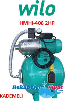 WİLO HMHI 406 2Hp 220V Kademeli 50Lt Genleşme Tanklı Hidrofor (8 kat - 25 daire)