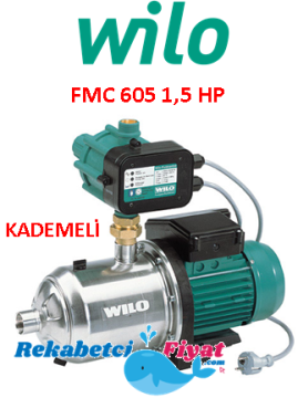 WİLO FMC 605 1.5Hp 220V Fluid Kontrollü Hidrofor Kademeli ( 7 kat - 12 daire