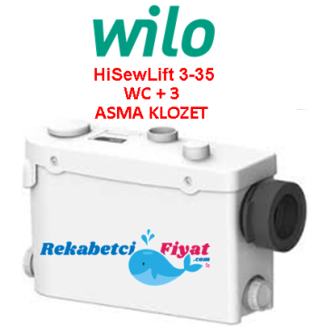Wilo HiSewLift 3-I35 WC+3 Ünite Foseptik Tahliye Cihazı (Asma Klozet)