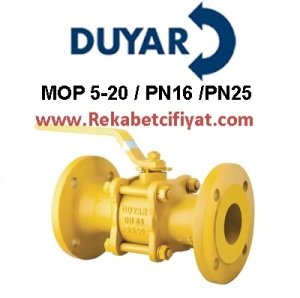 DUYAR DN125 Doğalgaz Küresel Vana