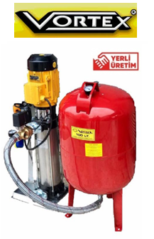 Vortex YBT 210-09 7.5hp 380v Tek Pompalı Paket Hidrofor