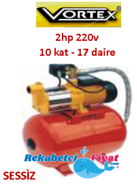 VORTEX VKP S/S 7-06 M 2Hp 220V Kademeli Paket Hidrofor (10 kat -17 daire)