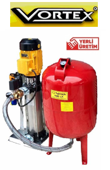 Vortex YBT 100-06 7.5hp 380v Tek Pompalı Paket Hidrofor