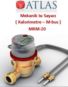 ATLAS MKM-20 DN20 MEKANİK Isı Sayacı Kalorimetre ( M-Bus)
