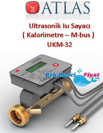 ATLAS UKM-32 DN32 Ultrasonik Isı Sayacı Kalorimetre ( M-Bus)