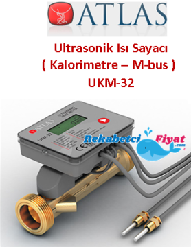 ATLAS UKM-32 DN32 Ultrasonik Isı Sayacı Kalorimetre ( M-Bus)