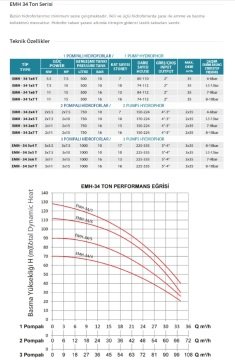Empo EMH - 80 X 1/8 T     1Hp 380V   Tek Pompalı Dikey Milli  Hidrofor