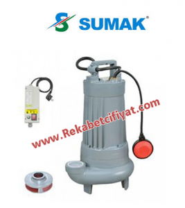 SUMAK, SDF 20/2 2,2HP 220V Döküm Gövdeli Foseptik Dalgıç Pompa