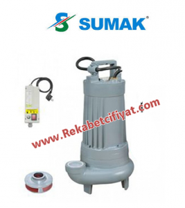 SUMAK, SDT 20/2 2,2HP 380V Döküm Gövdeli Foseptik Dalgıç Pompa